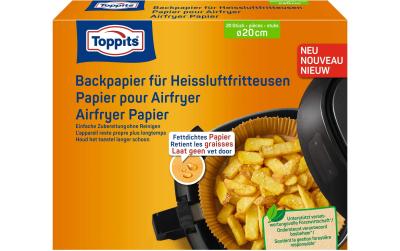 Toppits Backpapier für Heissluftfritteusen