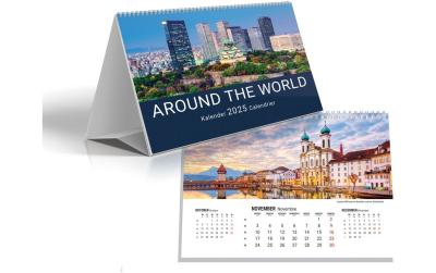 Simplex Tischkalender Aroundtheworld 2025