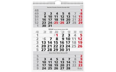 Simplex 3-Monats-Wandkalender 2025