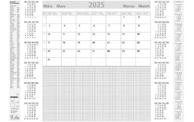 SIMPLEX Schreibunterlage, 12 Monatsblätter