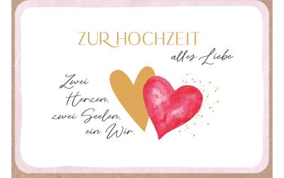 ABC Grusskarte Hochzeit