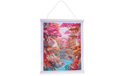 Crystal Art Scroll Cherry Blossom Bliss