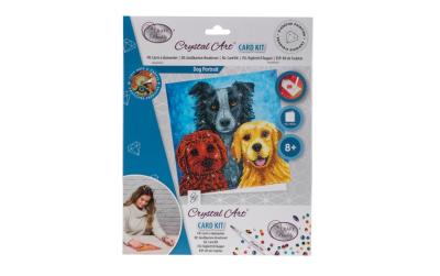 Crystal Art Card Hunde