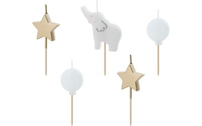 Partydeco Geburtstagskerzen Elefant
