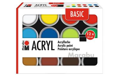 Marabu Acrylfarbe Set Basic