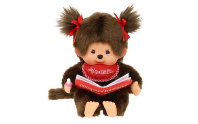 MONCHHICHI Book Reading Girl 18cm