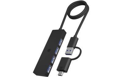 ICY BOX IB-HUB1424-C3 , 4x USB3 Hub, Ty A/C