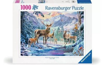 Puzzle Rehe und Hirsche im Winter