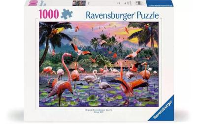 Puzzle Pinke Flamingos