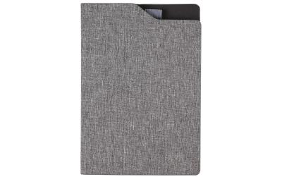 Notizbuch A5 RPET grau/schwarz, recycl. PET