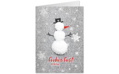 Sheepworld Weihnachtskarte Strick Schneema