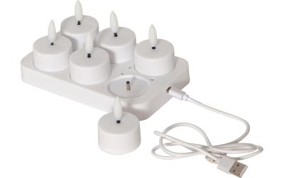 Star Trading LED Teelicht 6 Pack Flamme