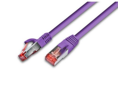 Wirewin Patchkabel: S/FTP, 0.25m, violett