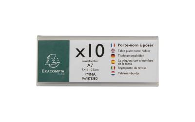 Exacompta Namensschild für A7, 10-er Set