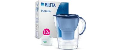 Brita Tischwasserfilter Marella blau + Kar