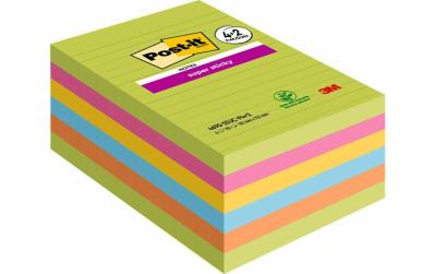 Post-it Haftnotizen Super Sticky liniert