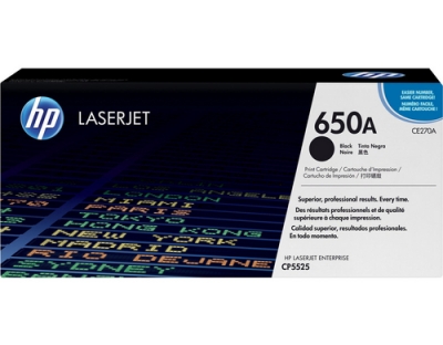 HP Toner 650A - Black (CE270A)