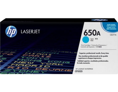 HP Toner 650A - Cyan (CE271A)