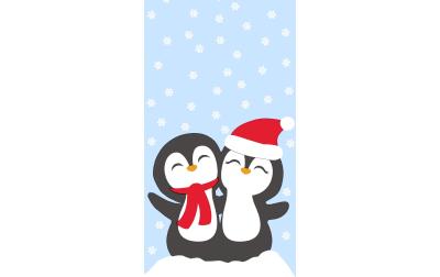 Paper + Design Taschentücher Penguin Santas