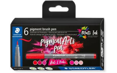 STAEDTLER Pigment Brush Pen 6er Schachtel
