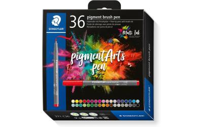 STAEDTLER Pigment Brush Pen 36er Schachtel