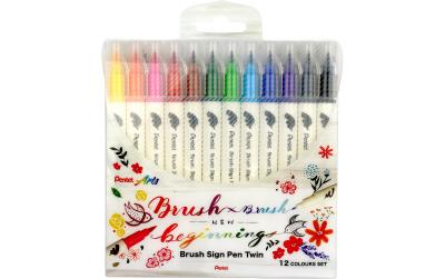 Pentel Brush Sign Pen Twin