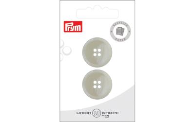 Bu Prym Knopf Papier Poly-Knopf, creme