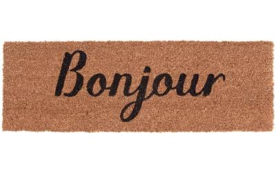 present time Fussmatte Bonjour