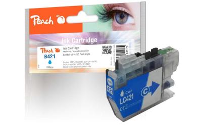 Peach Tinte Brother LC-421 Cyan