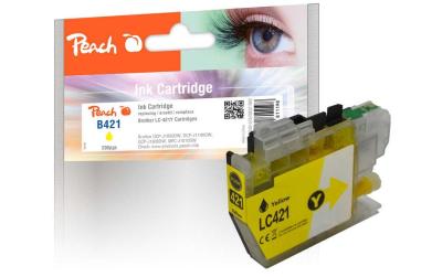 Peach Tinte Brother LC-421 Yellow