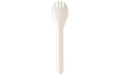 Biopak Messer Göffel, weiss, 15cm