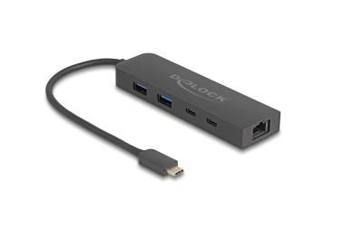 Delock 10 Gbps USB Hub mit 2.5 Gigabit LAN