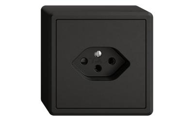 Feller EDIZIOliv Steckdose 1XT13, AP, schwa