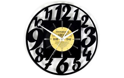 Yesterday's Vinyl Wanduhr Nummern