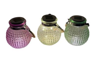 Dameco LED Solar Glas Windlichter 3er Set