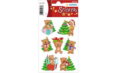 Herma Weihnachtssticker Weihnachtsbären