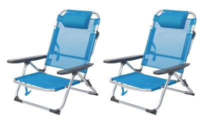 KOOR Strandstuhl Arieenzo blau 2-er Set