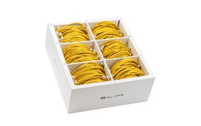 SLIM Patchkabel: 1m, gelb, 90-Pack