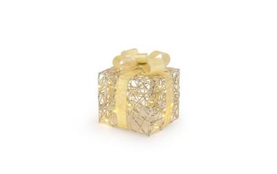 STT LED Dekoration Gold giftbox