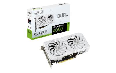 ASUS DUAL RTX4060 EVO WH O8G, GDDR6