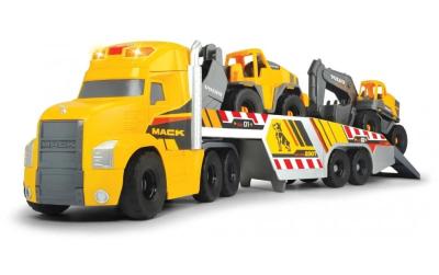 Grosser Mack Truck mit 2 Volvo Fahrzeugen