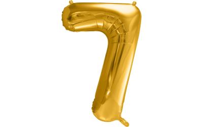 Partydeco Folienballon Zahl 7 gross
