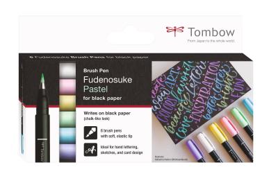 Tombow Fudenosuke pastel, Set+Karten