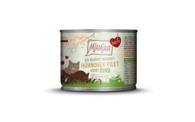 Mjamjam Cat Duett Hühnchen-Filet Rind 190g