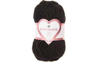 Rico Wolle Chenillove schwarz