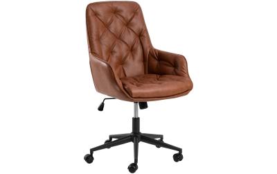 AC Design Bürostuhl Erik Leder Cognac