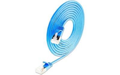 SLIM Patchkabel: 15cm, blau, 50-Pack