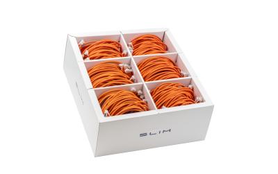 SLIM Patchkabel: 50cm, orange, 90-Pack