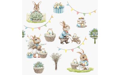 Paper + Design Servietten Bunny joy