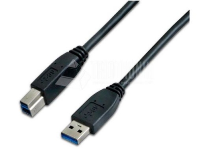 Wirewin USB3.0 Kabel, 5m, A-B, schwarz